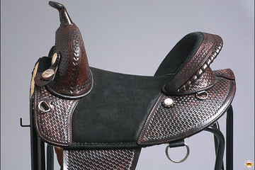 Hilason Western Horse Trail Barrel Racing American Leather Saddle
